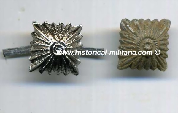 1 piece rank pip for ss collar tabs in aluminium silver shade length on side 10 mm - n.1 piccola stellina da ufficiale mostrine SS/ SA - 1 x Kragenspiegel Stern SS/ SA silber-alluminiumfarbig 1 piece rank pip for ss collar tabs in aluminium silver shade length on side 10 mm - n.1 piccola stellina da ufficiale mostrine SS/ SA - 1 x Kragenspiegel Stern SS/ SA silber-alluminiumfarbig