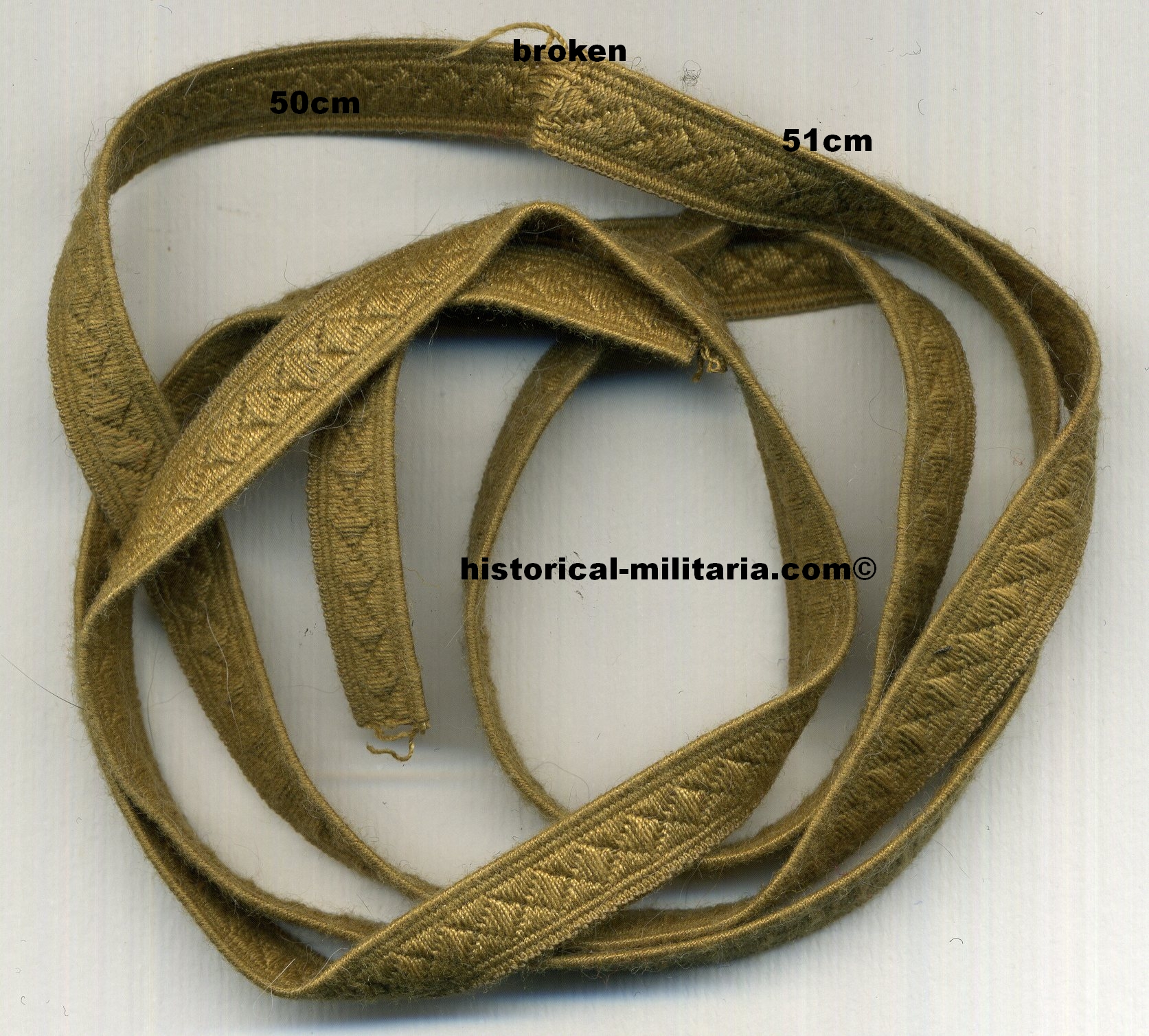 DAK tropical brown army cotton tresse for shoulder straps or tunic 9m Africa - Uniform Tropentresse Wehrmacht DAK braun Afrika - Gallone per l' uniforme DAK marrone Africa DAK tropical brown army cotton tresse for shoulder straps or tunic 9m Africa - Uniform Tropentresse Wehrmacht DAK braun Afrika - Gallone per l' uniforme DAK marrone Africa