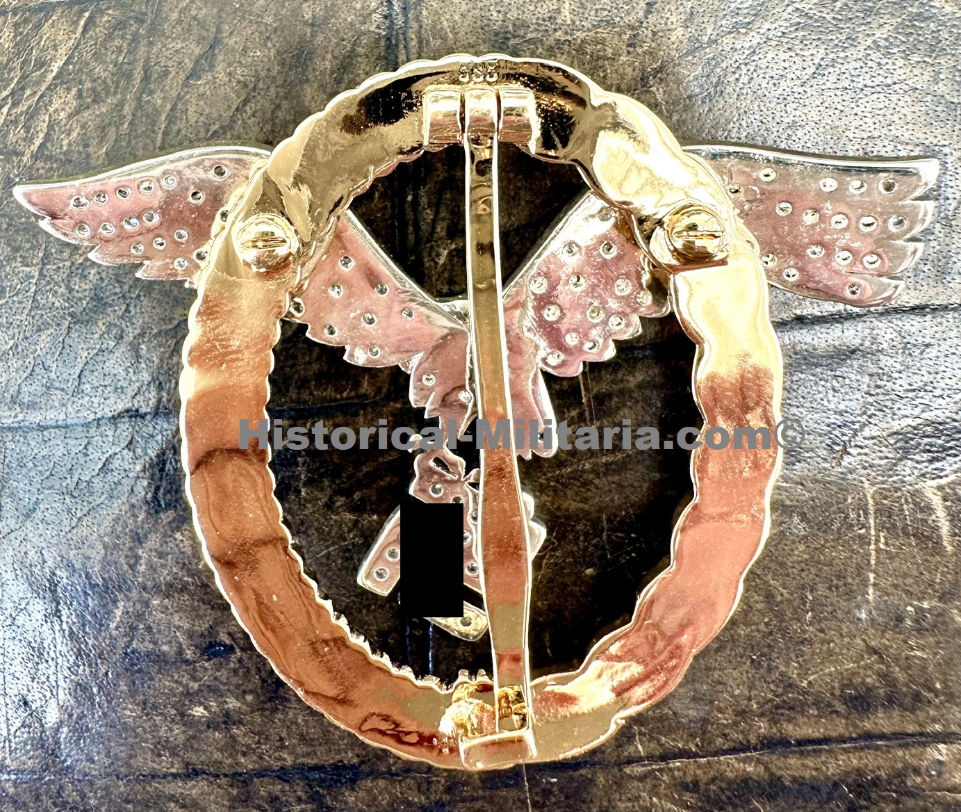 LUFTWAFFE Gemeinsames Flugzeugführer-und Beobachterabzeichen in gold mit Brillanten - Luftwaffe Pilot Observer badge in gold with diamonds - Distintivo comune pilota e osservatore con diamanti LUFTWAFFE Gemeinsames Flugzeugführer-und Beobachterabzeichen in gold mit Brillanten - Luftwaffe Pilot Observer badge in gold with diamonds - Distintivo comune pilota e osservatore con diamanti