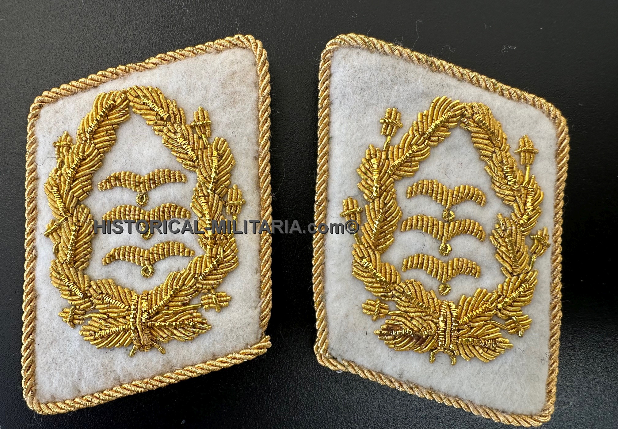 General der Flieger Luftwaffe Schulterklappen SET - Luftwaffe Set Lieutenant Colone slip-on shoulder boards + collar tabs - Set da spalline e mostrine da Generale del servizio di volo Luftwaffe color bianco crema General der Flieger Luftwaffe Schulterklappen SET - Luftwaffe Set Lieutenant Colone slip-on shoulder boards + collar tabs - Set da spalline e mostrine da Generale del servizio di volo Luftwaffe color bianco crema