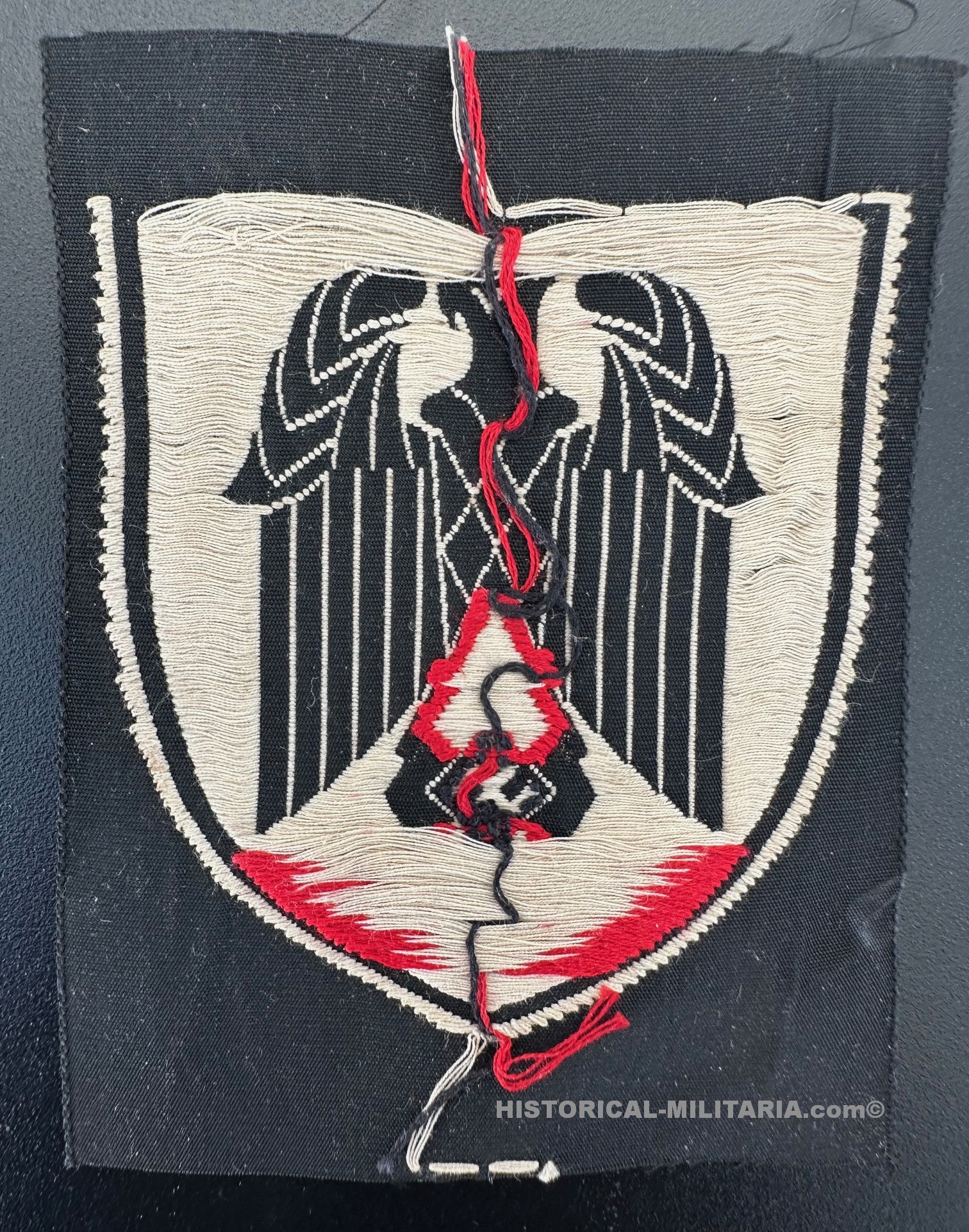 ORIGINAL HJ Hitlerjugend Fahnenträger Ärmelabzeichen für Gefolgschaftsfahnenträger - Original HJ Standard Bearer sleeve patch circa 1938 - Distintivo da manica da portatore dello stendardo Hitlerjugend originale ORIGINAL HJ Hitlerjugend Fahnenträger Ärmelabzeichen für Gefolgschaftsfahnenträger - Original HJ Standard Bearer sleeve patch circa 1938 - Distintivo da manica da portatore dello stendardo Hitlerjugend originale