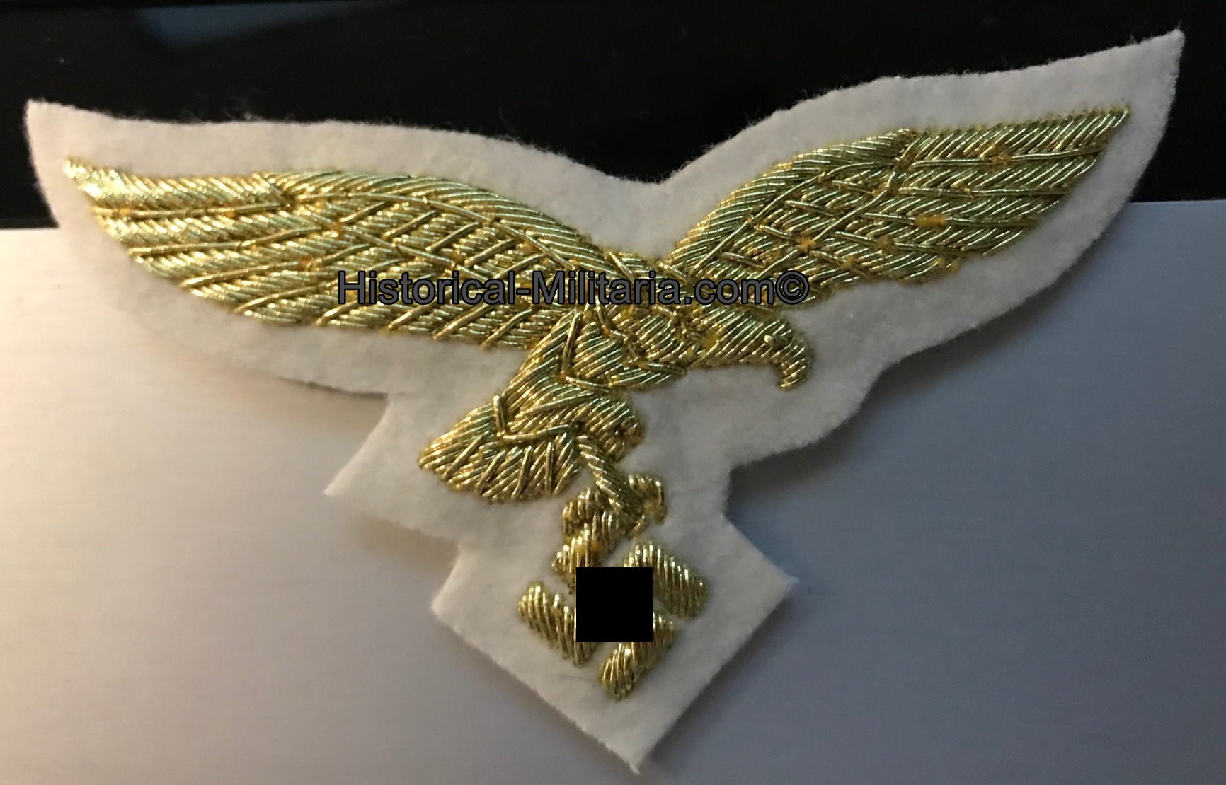 LUFTWAFFE General breast eagle on white for the summer tunic - Luftwaffe General Brustadler Sommeruniform - Aquila da petto Generale della Luftwaffe tedesca uniforme estiva LUFTWAFFE General breast eagle on white for the summer tunic - Luftwaffe General Brustadler Sommeruniform - Aquila da petto Generale della Luftwaffe tedesca uniforme estiva