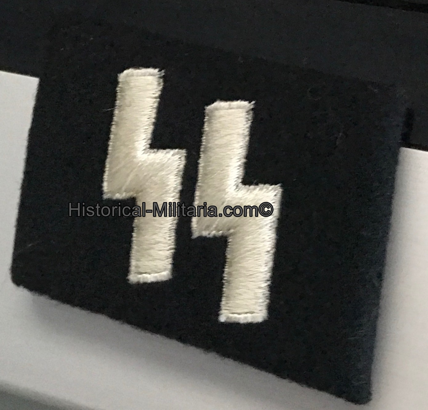 SS-Mann Waffen-SS Schütze Kragenspiegel Mannschaften - Private SS collar tabs - mostrine da Soldato semplice delle Waffen-SS